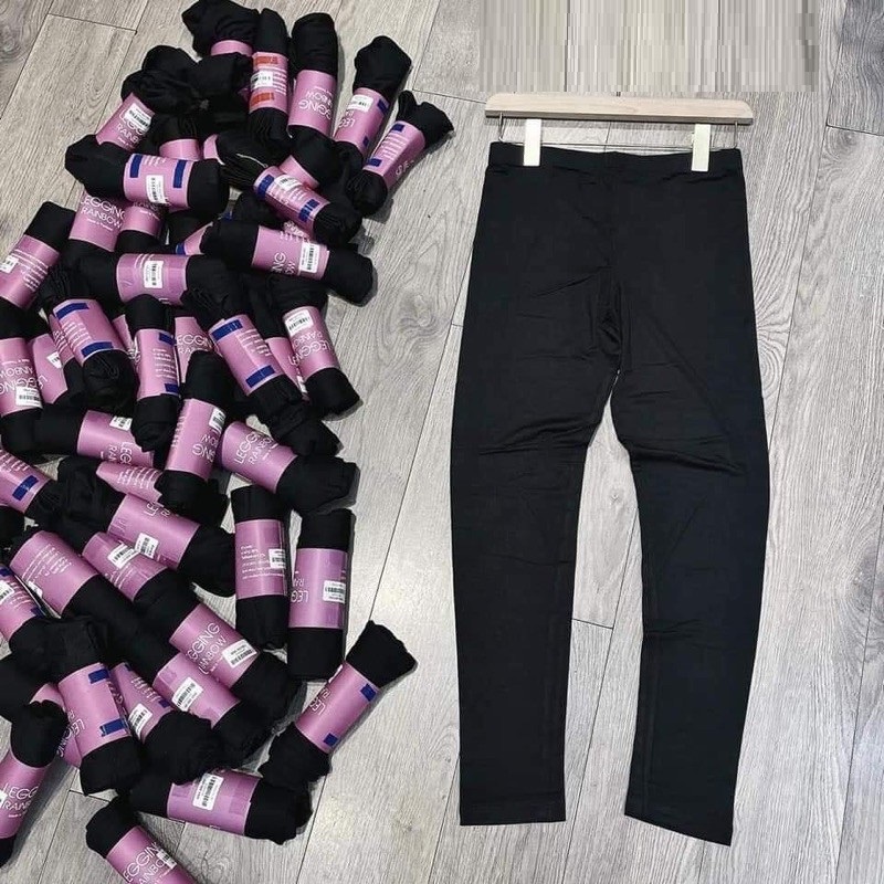 Quần legging DÀI cuộn hồng đủ size siêu co giãn, thoáng mát