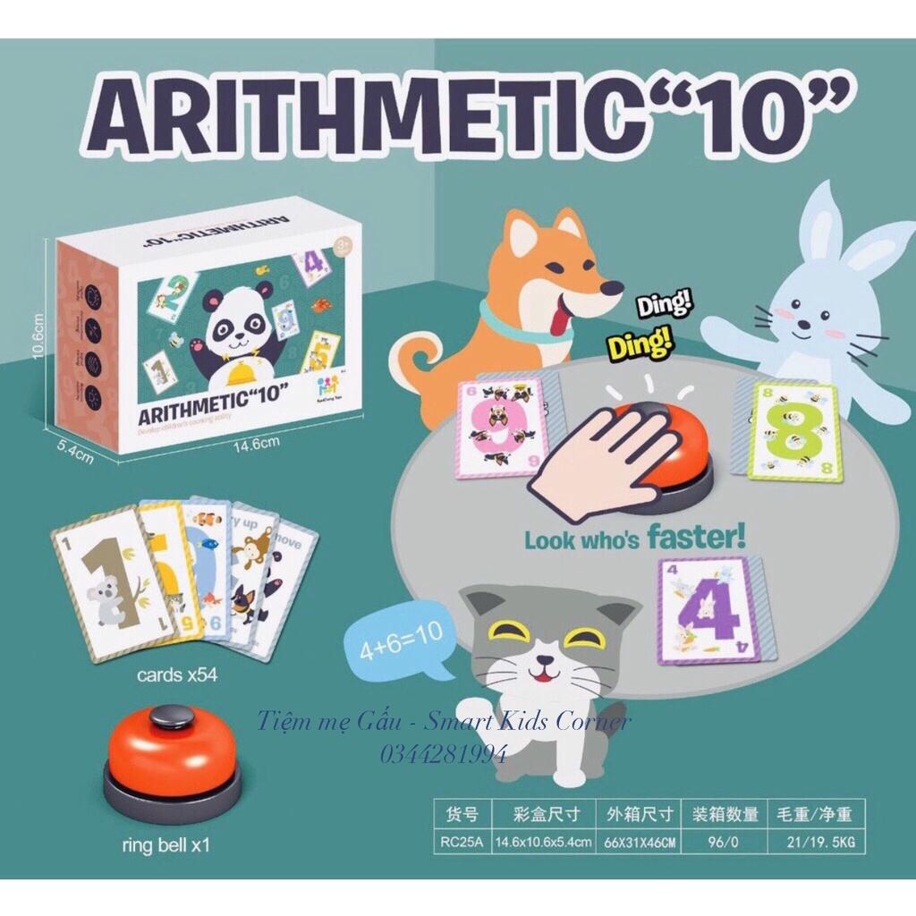 ĐỒ CHƠI TOÁN HOC CRAZY COUNTING CỘNG TRỪ TRONG PHẠM VI 10 KÈM CHUÔNG GIÚP BÉ PHÁT TRIỂN TƯ DUY