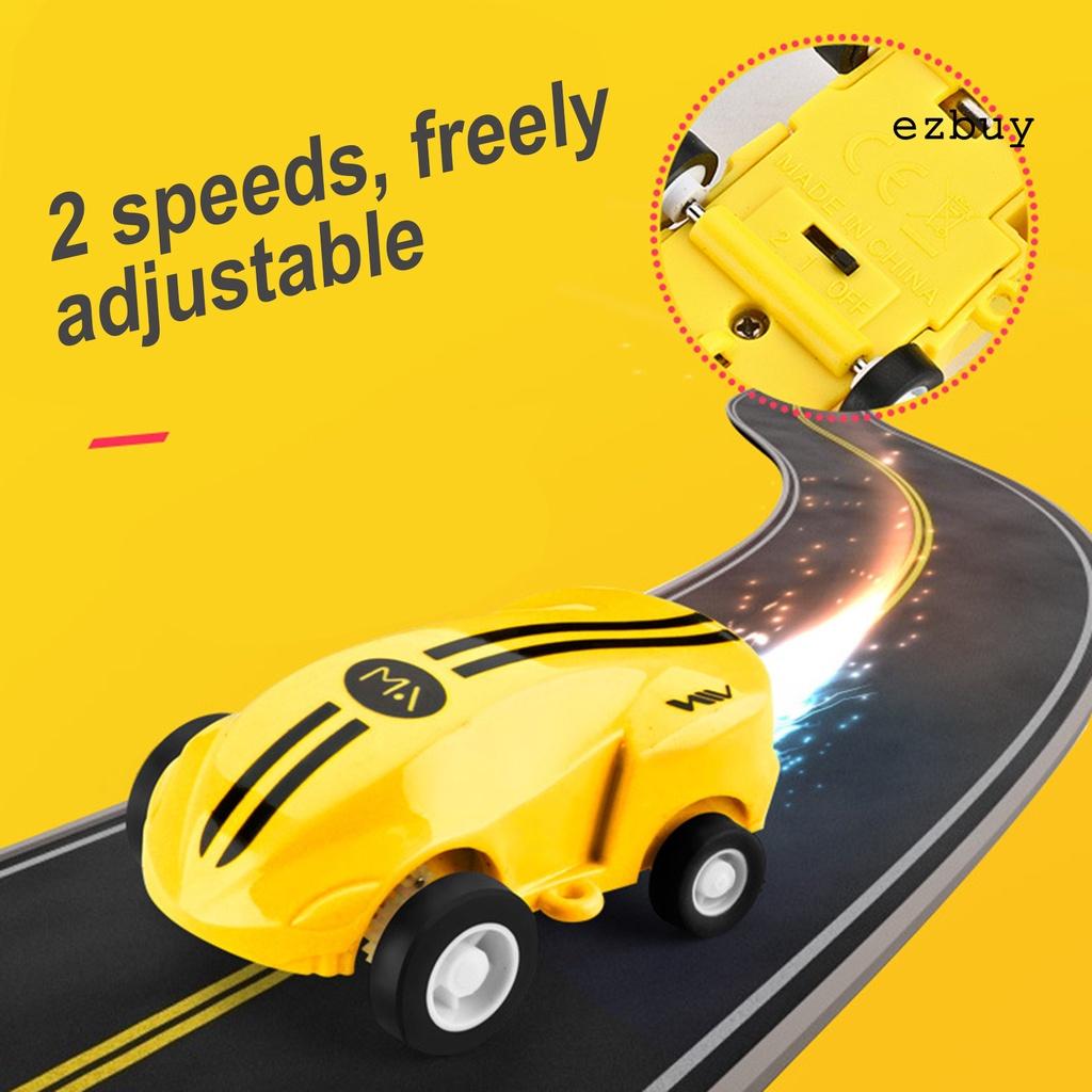 EY-Mini Rechargeable Stunt Car 360 Degree Rotating Pocket Racer with LED Light Toy