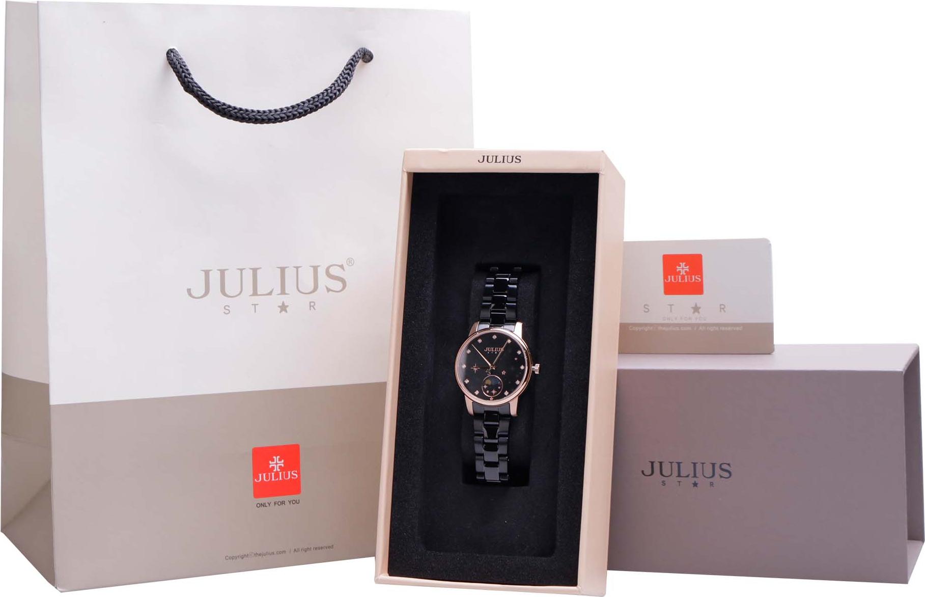 Đồng Hồ Nữ JS-029D Kính Sapphire Julius Star Hàn Quốc