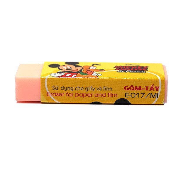 Gôm tẩy xóa chì Thiên Long Disney Mickey E-017/MI hồng