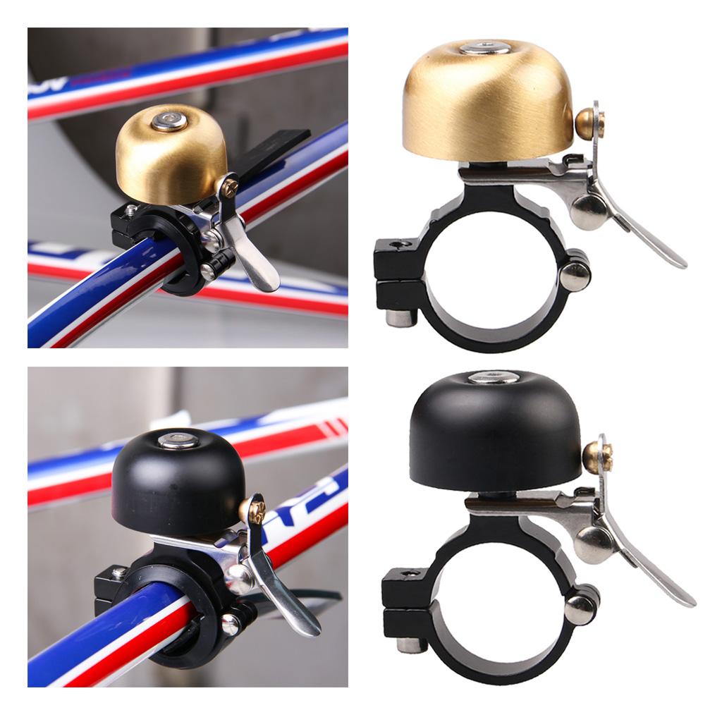 Cycling Handlebar Ring Bell Horn Classical Cooper Hooter Alarm Decor Golden
