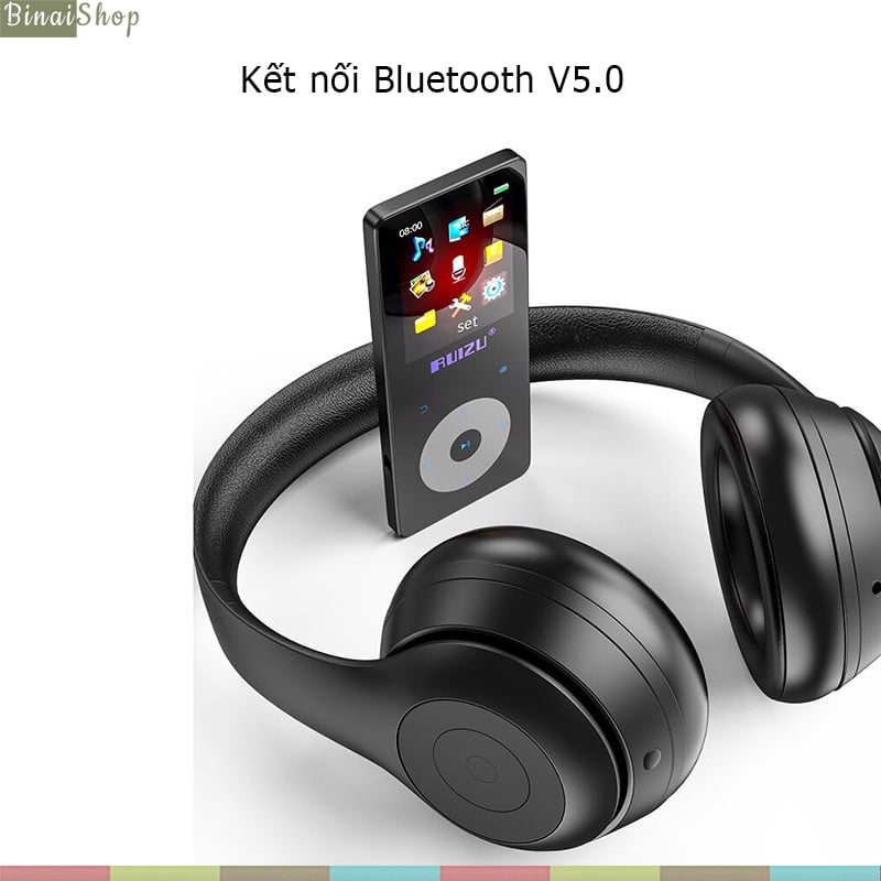 Ruizu X02B - Máy Nghe Nhạc Lossless, Bluetooth 5.0, Hỗ Trợ Xem Phim , Loa Ngoài, Lặp Đoạn A-B , Thời Gian Sử Dụng 15 Giờ (8GB) - hàng chính hãng