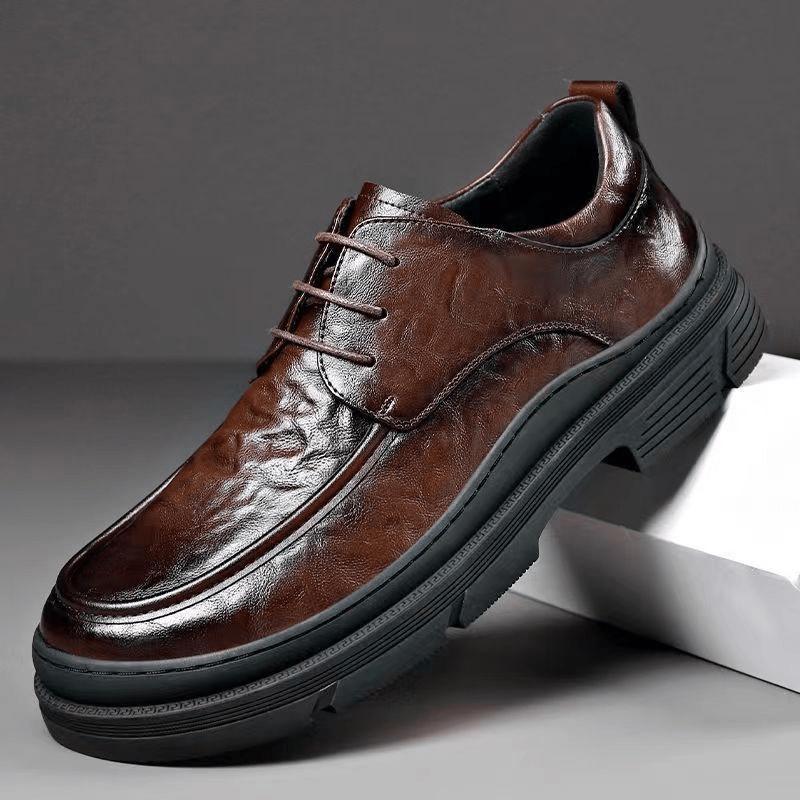 Giày công sở da nam AG0192 cao cấp, giày da bò nguyên tấm, thoáng khí êm chân (Ảnh thật hàng cực đẹp)