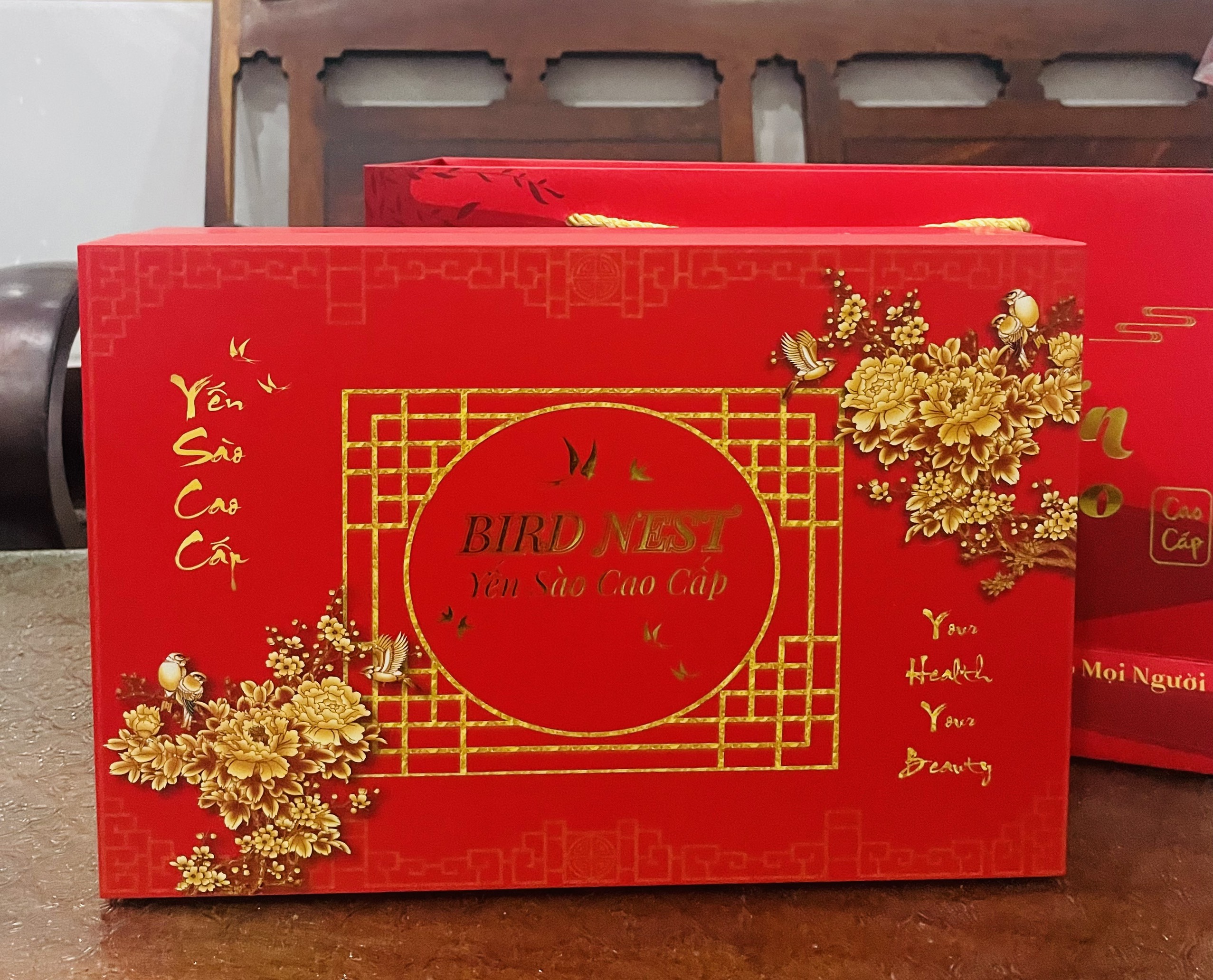 Set hộp yến biếu tết cao cấp khay 50gram