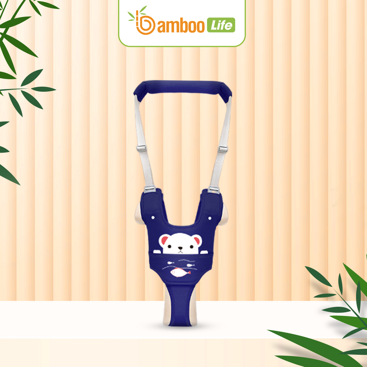 Dây đai tập đi cho bé cao cấp Bamboo Life hàng chính hãng thiết kế an toàn hỗ trợ cho bé tập đi BL039