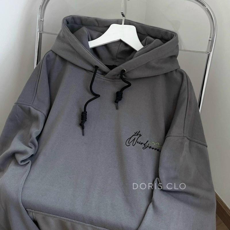 Áo khoác hoodie form rộng unisex chất vải nỉ ngoại dày dặn THE WEIRD
