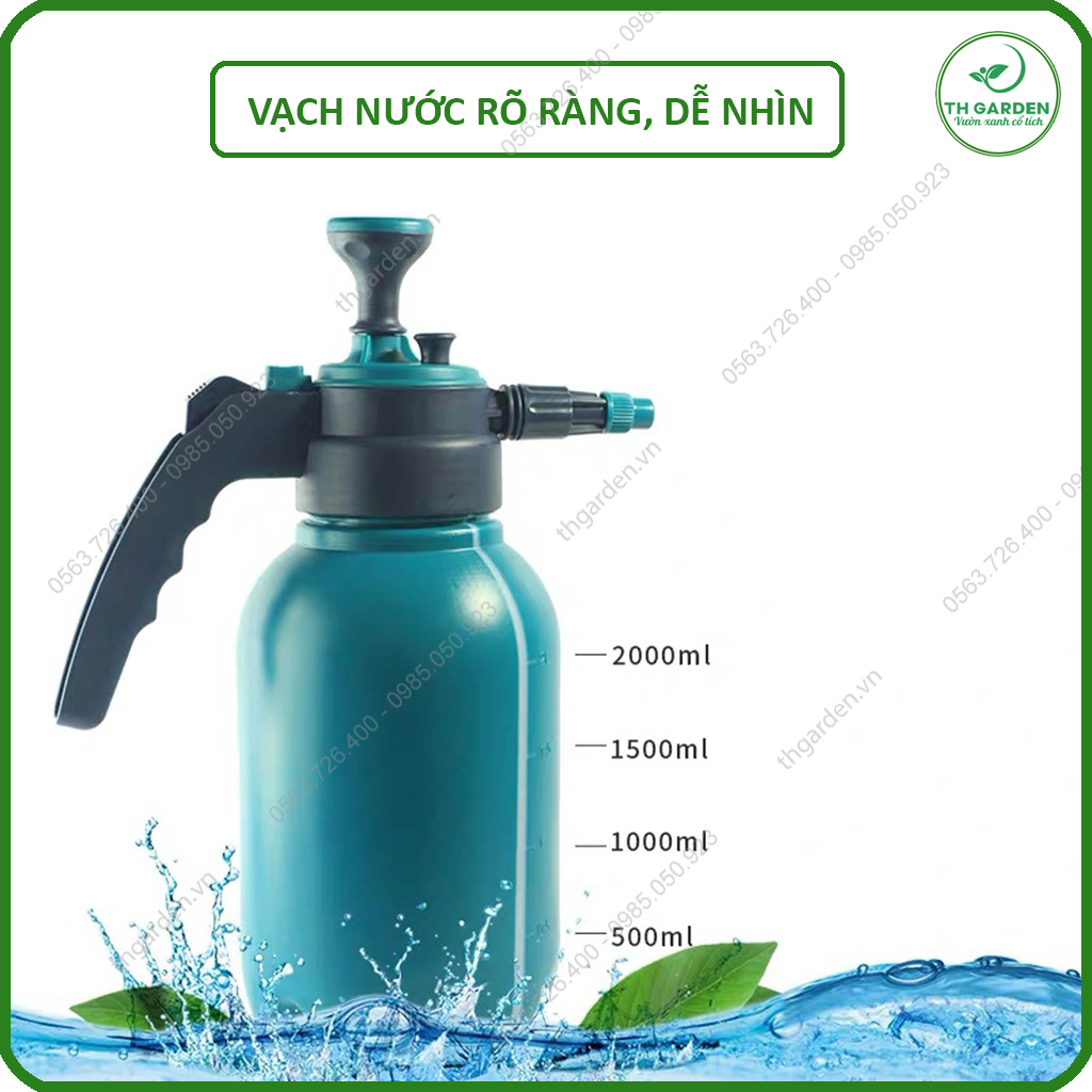 Bình Tưới Cây Huyền Thoại TH Garden - Phun Xa Tới 5m - Chế Độ Tự Động Tưới Ko Cần Giữ