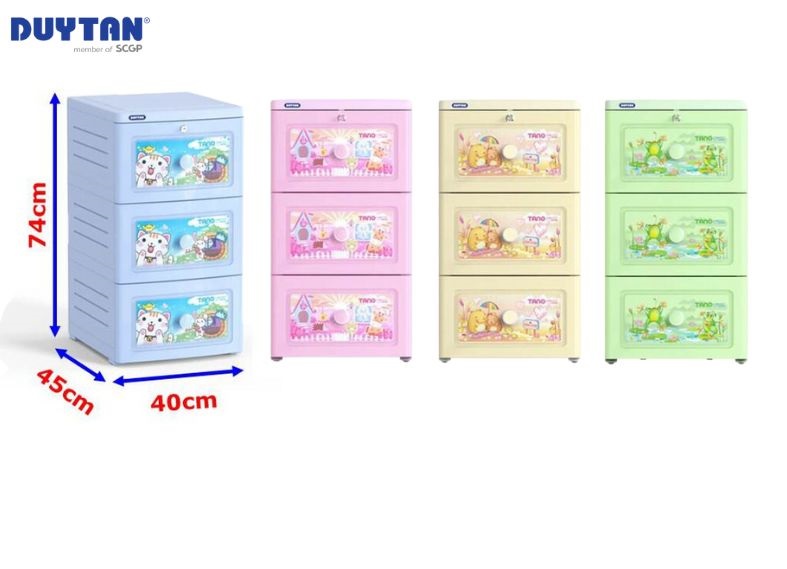 Tủ Nhựa Duy Tân TANO 3 Ngăn