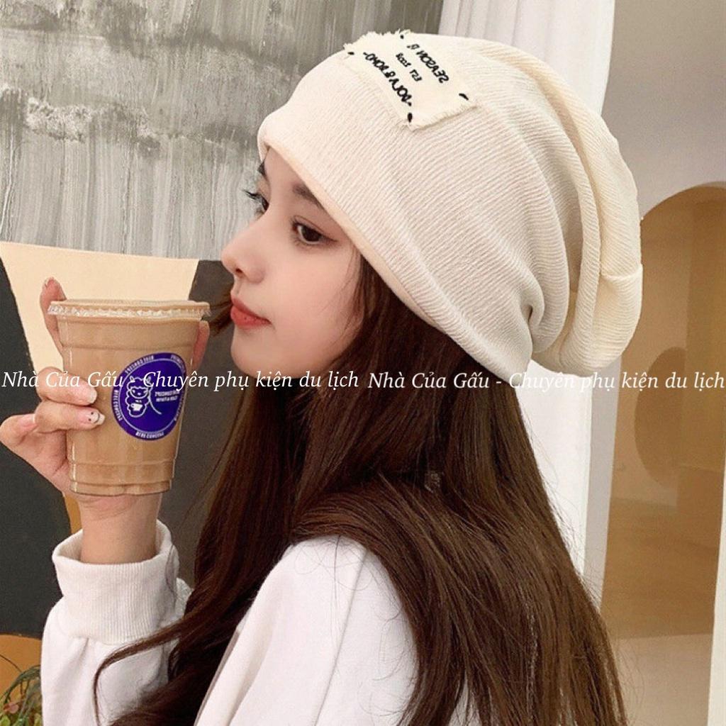 Mũ len nữ vải 2 lớp siêu nhẹ siêu êm cực dễ đội