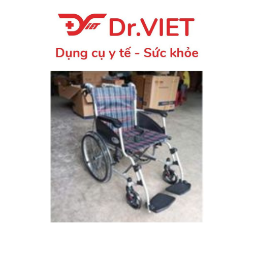 Xe lăn có thắng Lucass X-43 Đen/Caro
