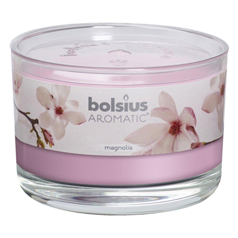 Ly nến thơm tinh dầu Bolsius Magnolia 155g QT024870 - hoa mộc lan, nến trang trí, thơm phòng, thư giãn, Hỗ trợ khử mùi