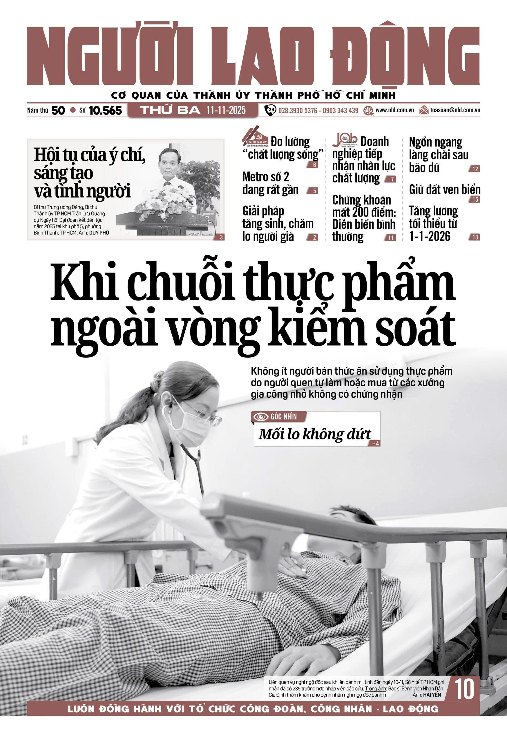 Nhật báo Người Lao Động từ ngày 10-11-2025 đến 16-11-2025