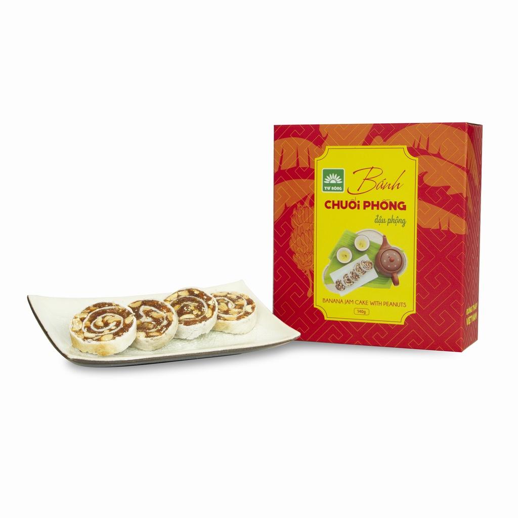 Combo 4 hộp mứt trái cây cuộn Tư Bông ít ngọt, đặc sản Đồng Tháp làm quà biếu Tết