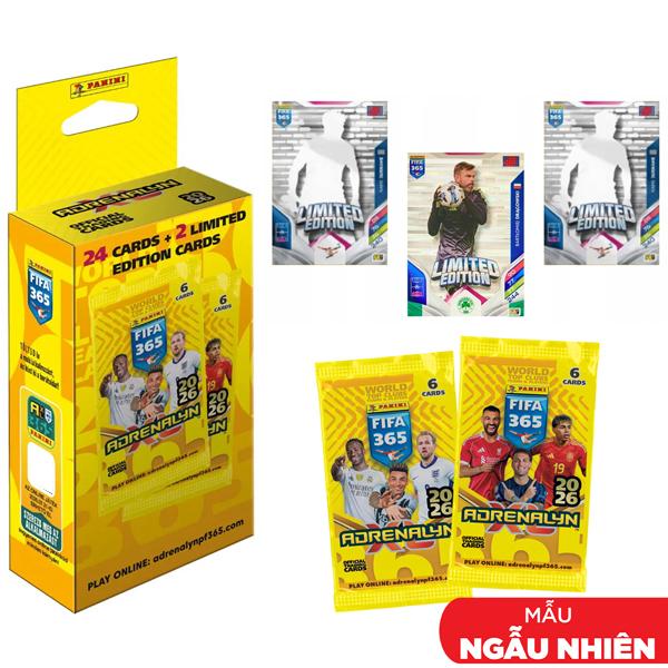 Hộp Giấy Thẻ Hình Fifa 365 2026 Adrenalyn - Panini