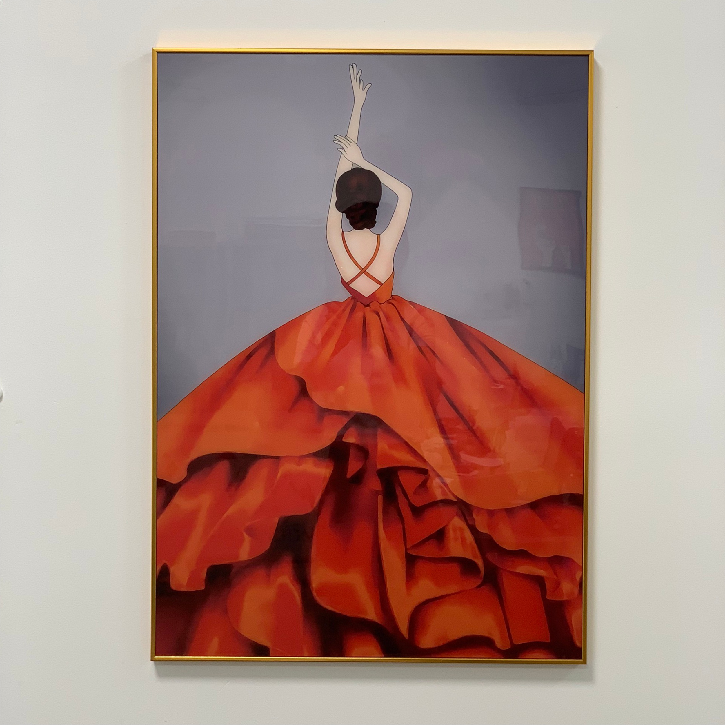Tranh canvas CÔ GÁI trang trí nội thất kích thước 50x70cm - Tranh phòng khách, phòng ăn, phòng ngủ