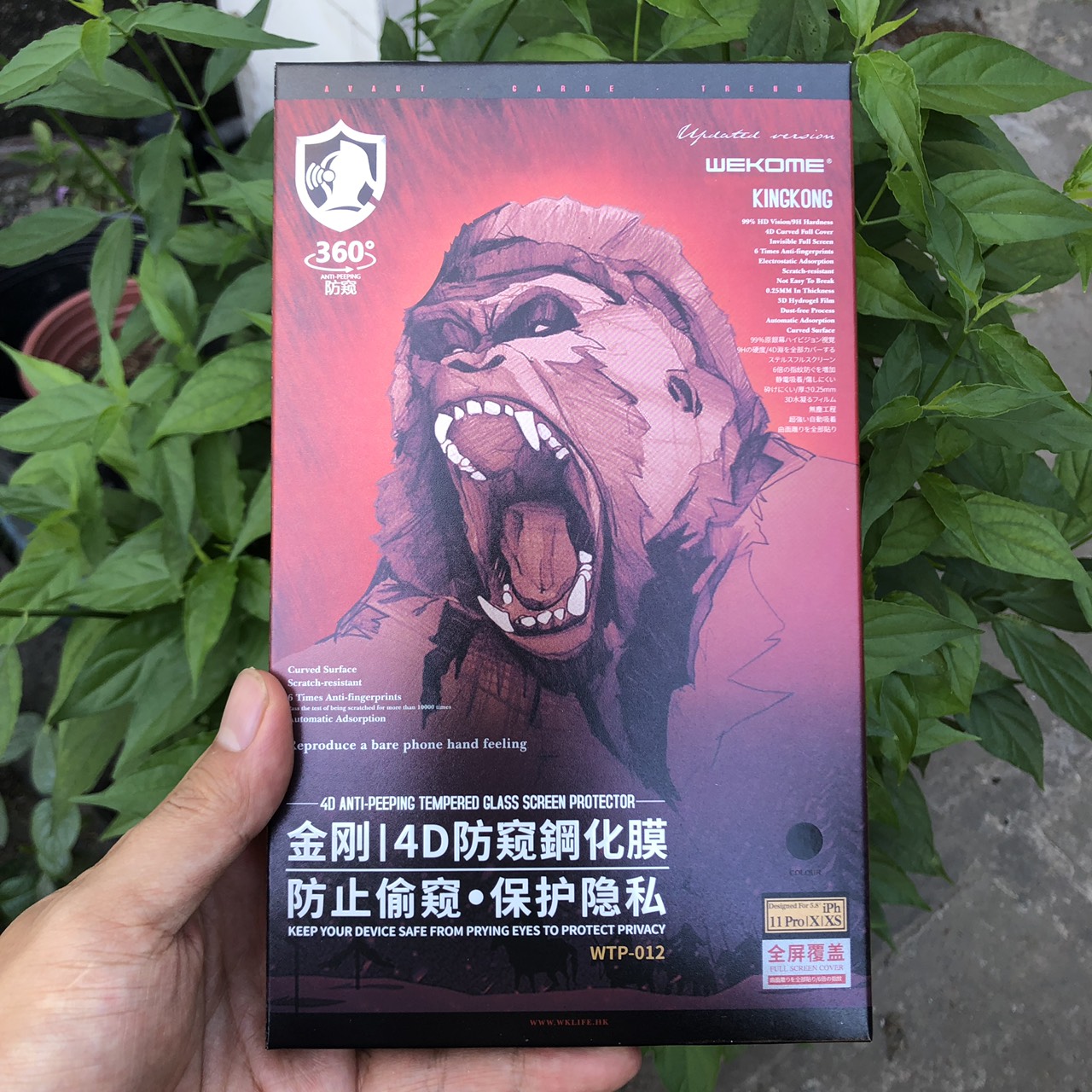 Kính Cường Lực Chống Nhìn Trộm KingKong Dành Cho iPhone – Full Hộp – Dán Full Màn – Hàng Chính Hãng – 5.8 INCH-XXS11PRO