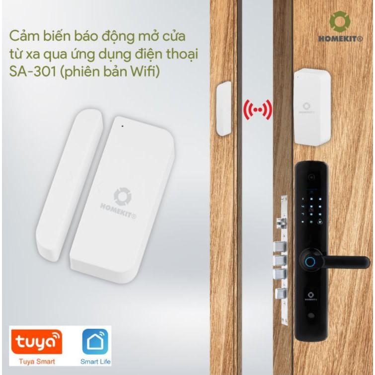 Cảm biến báo động mở cửa từ xa qua ứng dụng điện thoại SA-301 (phiên bản Wifi)