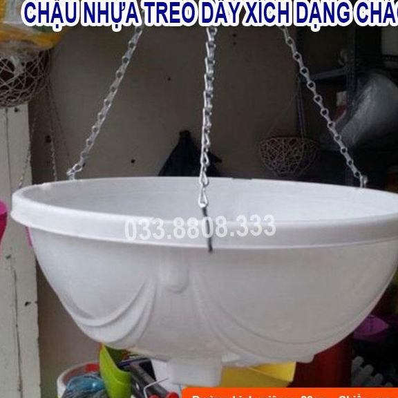 10 Chậu Chảo Nhựa Trắng 29x12 - Chậu Trồng Hoa Đẹp