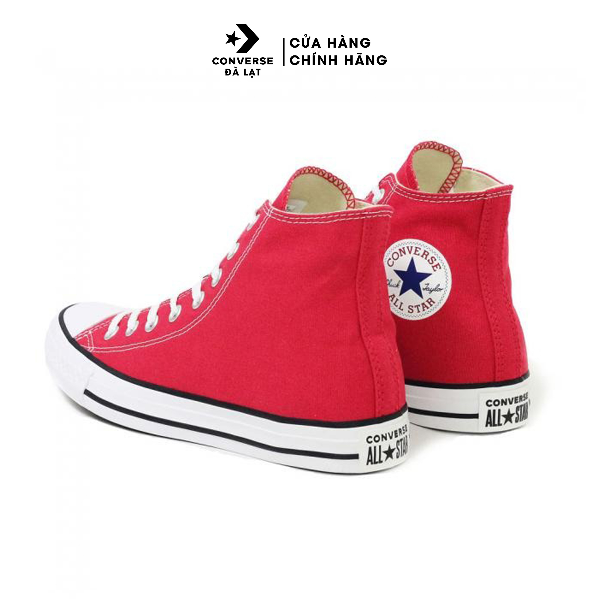 Giày Sneaker cao cổ màu đỏ cổ điển unisex Converse Chuck Taylor All Star Classic - 127441 / M9621C