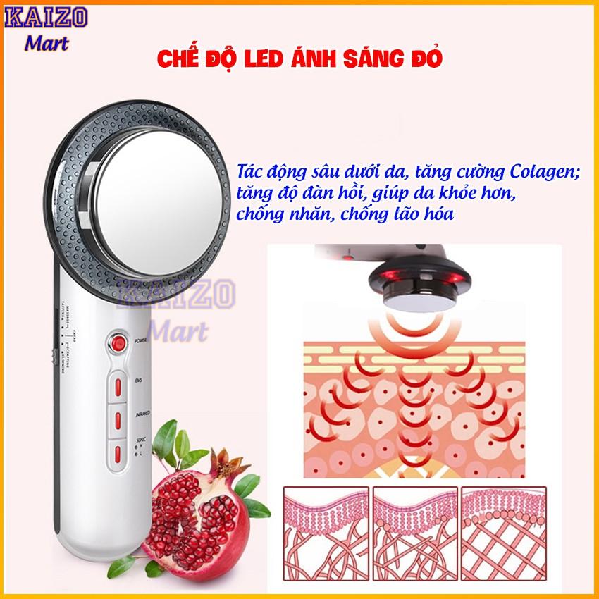 Máy massage cầm tay - Máy mát xa đa năng EMS cao cấp - Massage bụng giảm béo - HDSD Tiếng Việt Kaizo Mart