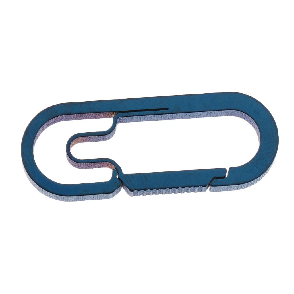 Outdoor Titanium Alloy Buckle Carabiner Keychain Key Ring Hook 4cm Colorful