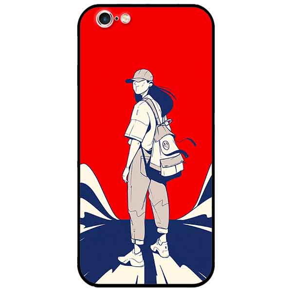 Ốp lưng in cho Iphone 6/6s Mẫu Cô Gái Đội Nón