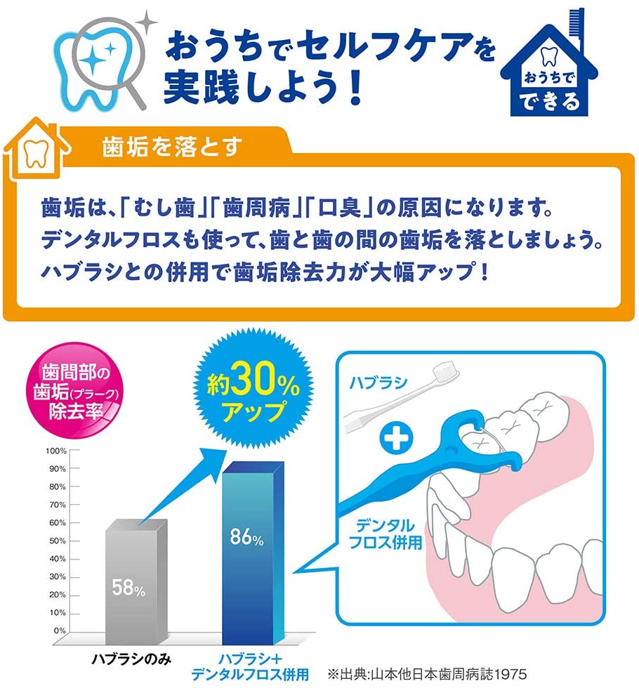 Cuộn chỉ nha khoa Lion Clinica Advantage 40m làm sạch các mảng bám giữa kẽ răng &amp; ngăn ngừa các bệnh lý về răng miệng - Made in Japan