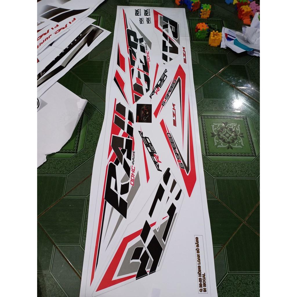 Tem rời raider R150 hồng trắng