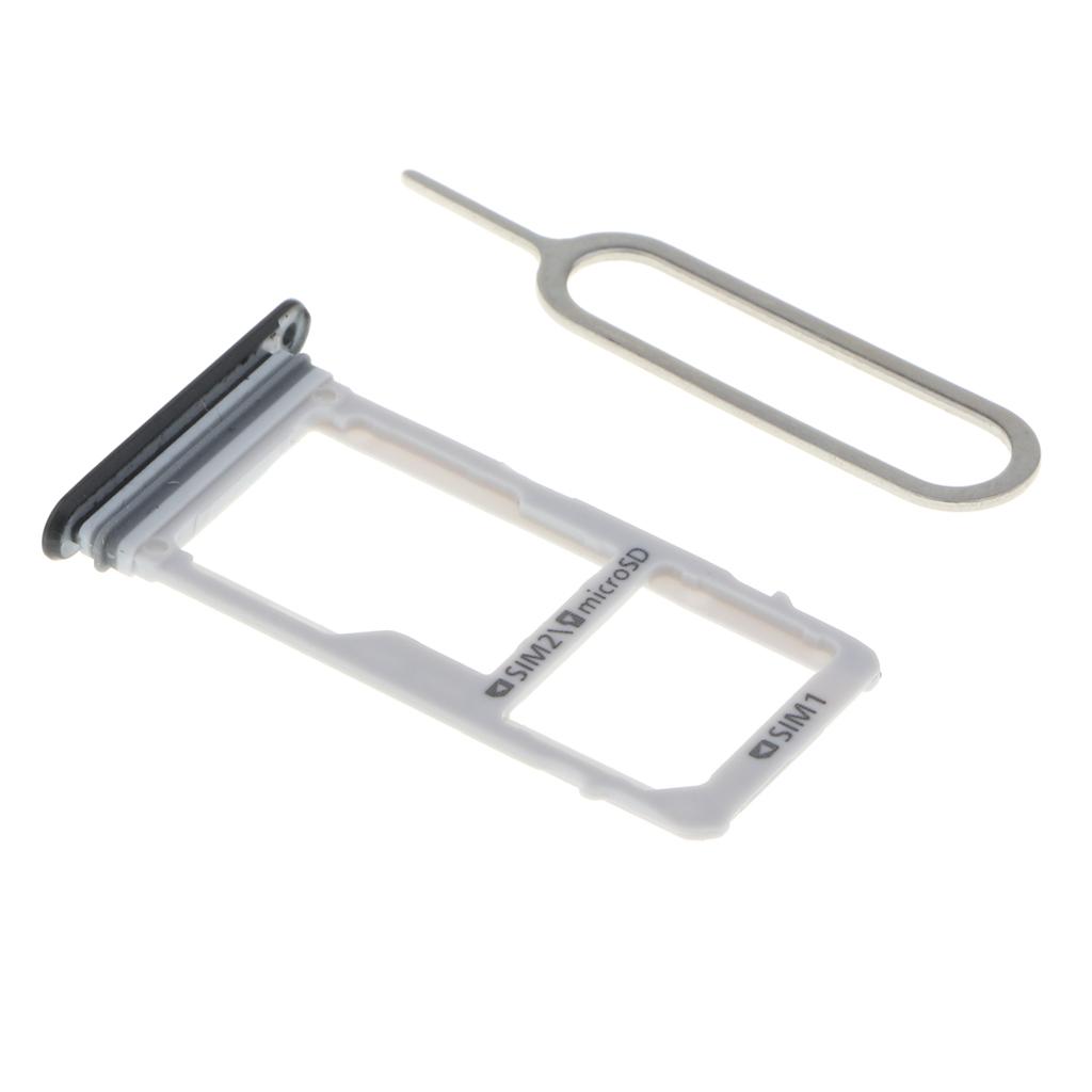 Phone Sim Card Holder Slot Tray Replacement for Samsung A3 2017 A320 black