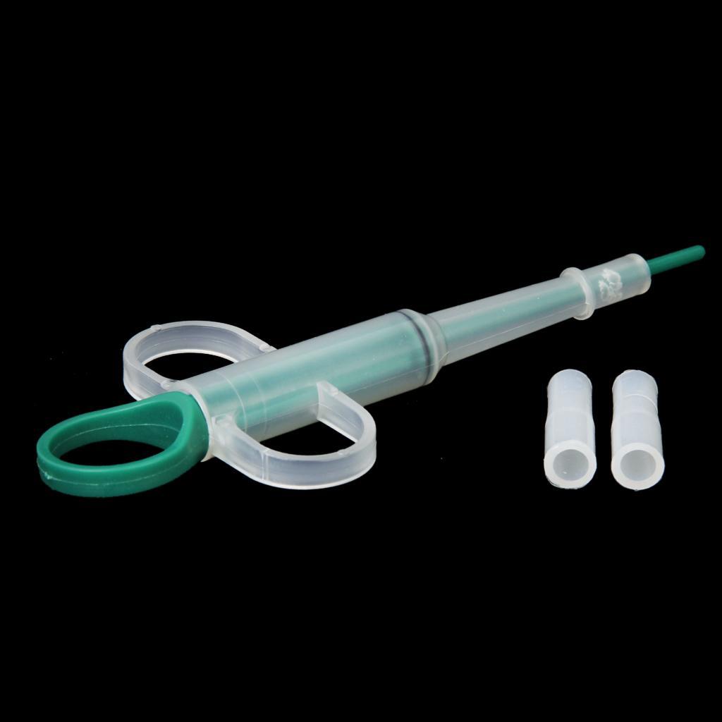 4X Pet Dog Cat Capsule Tablet Pill Gun Piller Pusher Syringe Doser Set--Green
