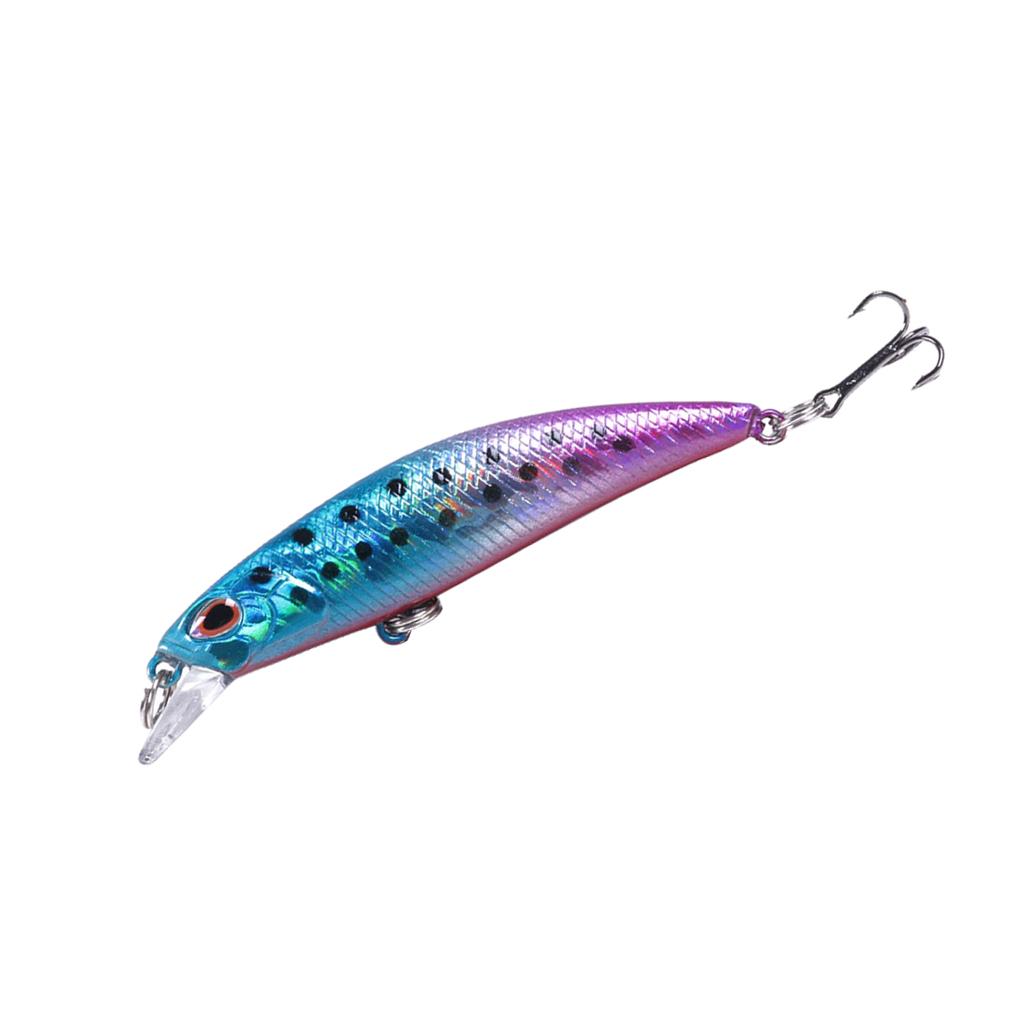 Minnow Fishing Lures Treble Hooks Swimbait Fishing Bait Crankbaits 01