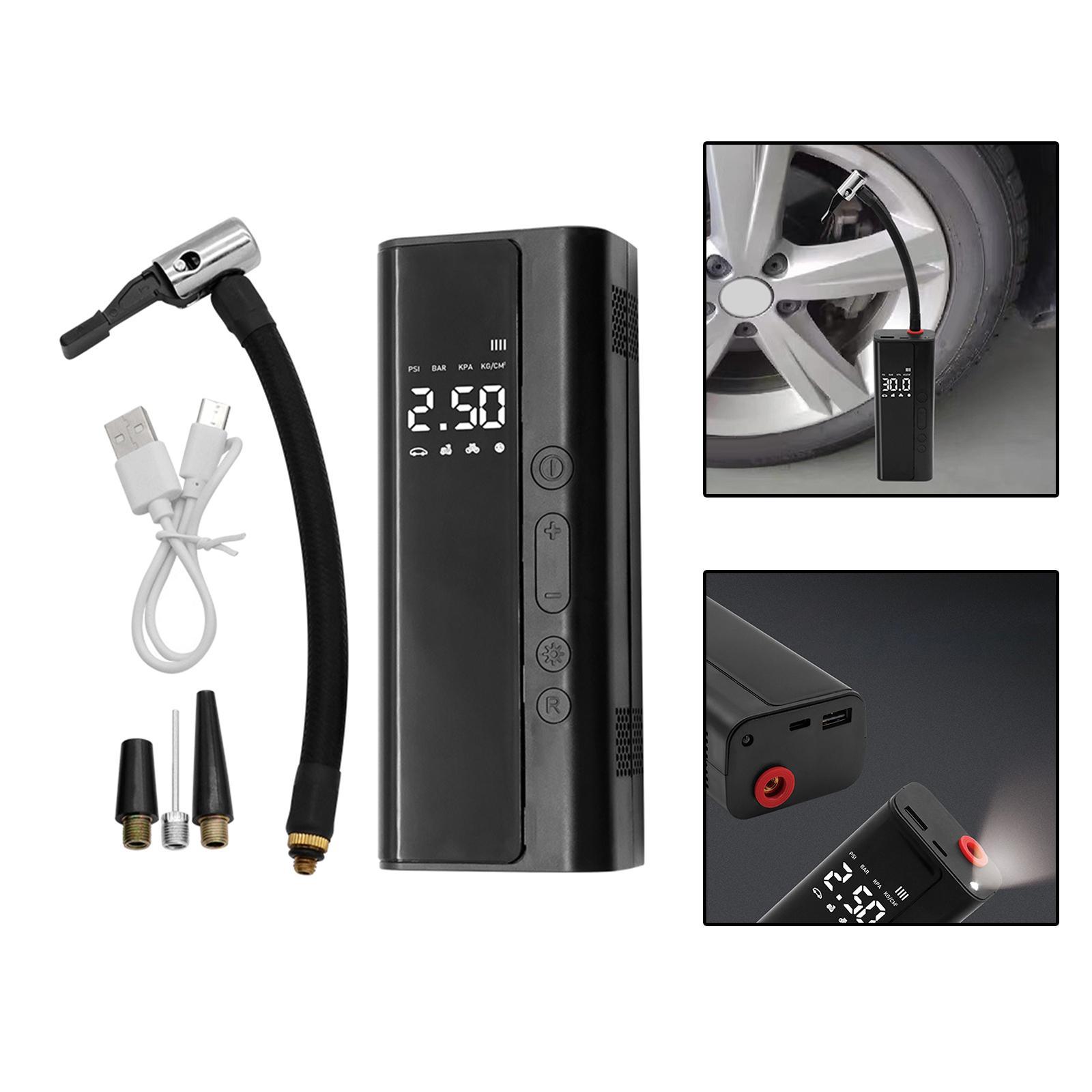 Tire Inflator Digital Display Mini Air Pump for Electric Bike Car Balls
