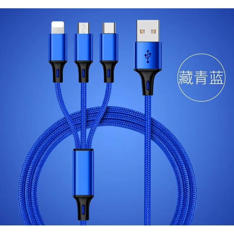 Cáp sạc nhanh Type-C/ cổng OTG và cổng Micro USB Thiết kế 3 trong 1 chuyên dụng