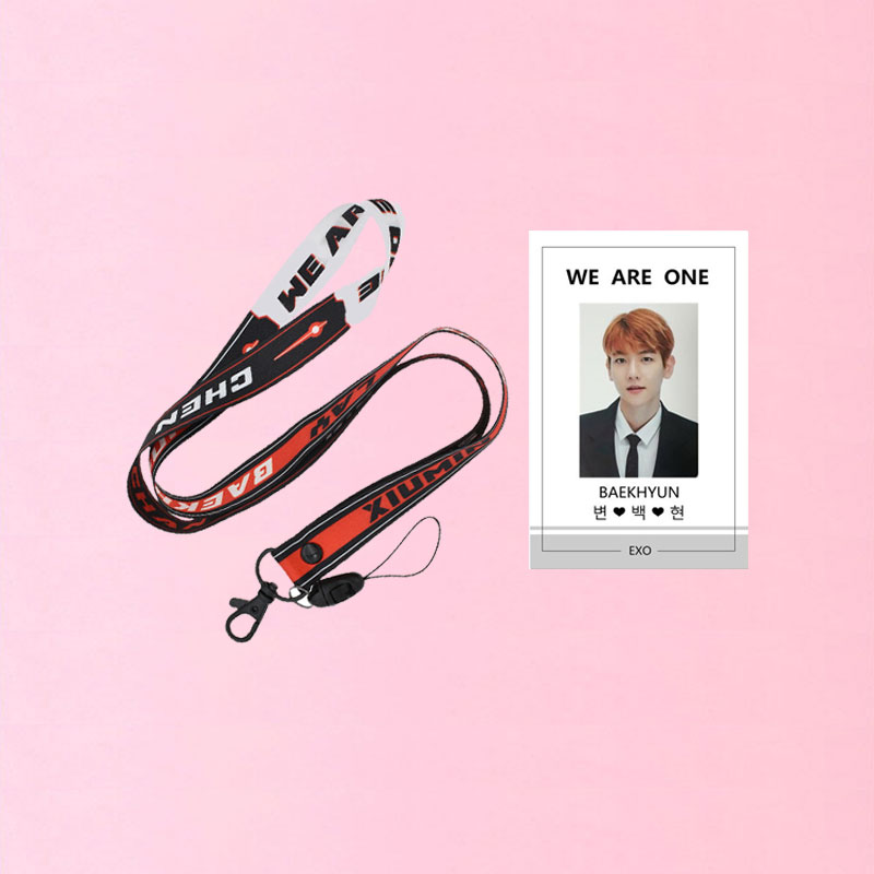 Set dây đeo thẻ EXO và bảng tên Baekhyun EXO