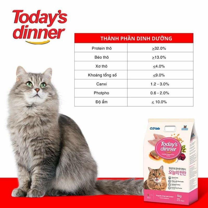 Hạt Thức Ăn Mèo Today's Dinner