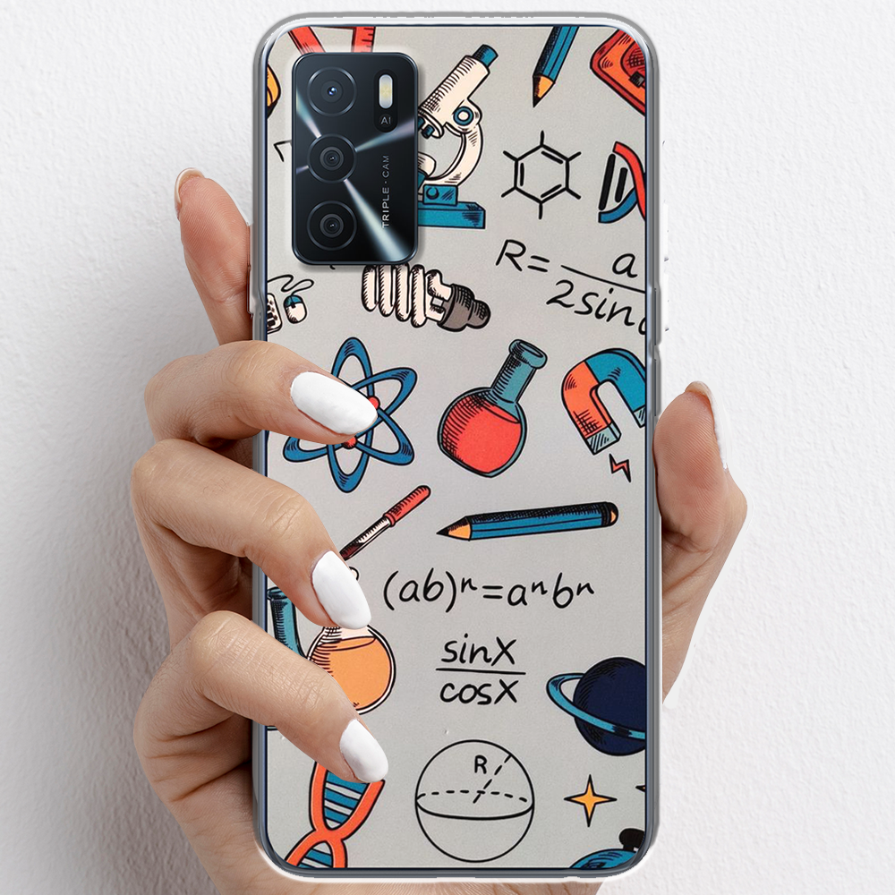 Ốp lưng cho Oppo A16, Oppo A16k nhựa TPU mẫu Dụng cụ hóa học