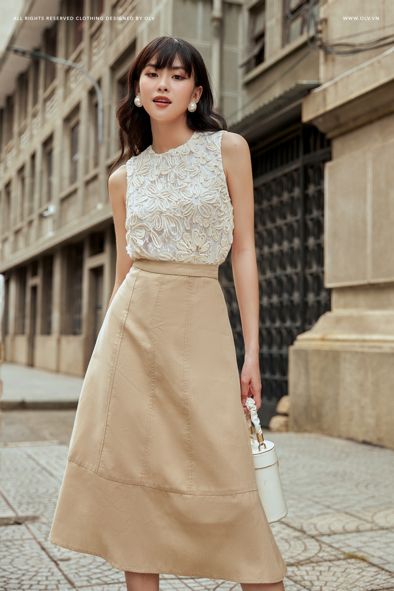 OLV - Áo Josie Cream Top