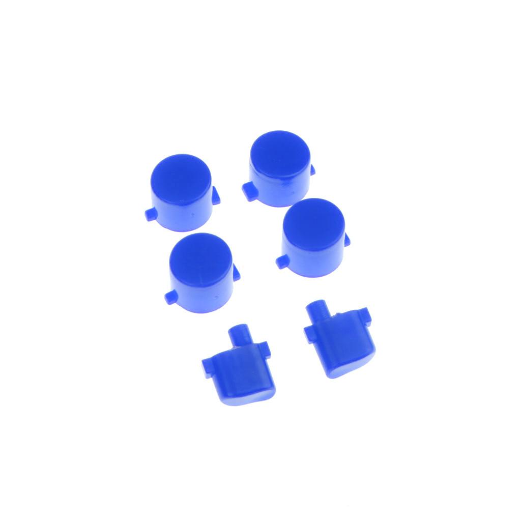 Full Buttons for PS4 Controller, Thumbsticks Analog Grip + ABXY + D-pad + L1 R1 L2 R2 Buttons for Playstation 4 DualShock 4 PS4 Controller - Blue