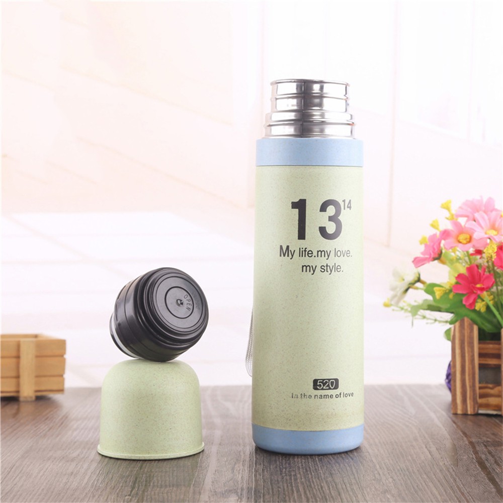 Bình Giữ Nhiệt Vỏ Lúa Mạch Lõi Inox Không Gỉ