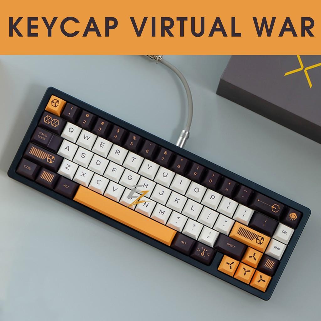 Keycap cho bàn phím Virtual War Cherry Profile Thick PBT 141 Phím | Gearbros