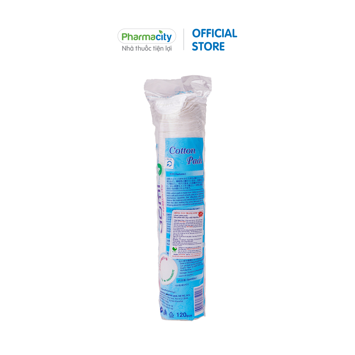 Bông tẩy trang Jomi Cotton Pads