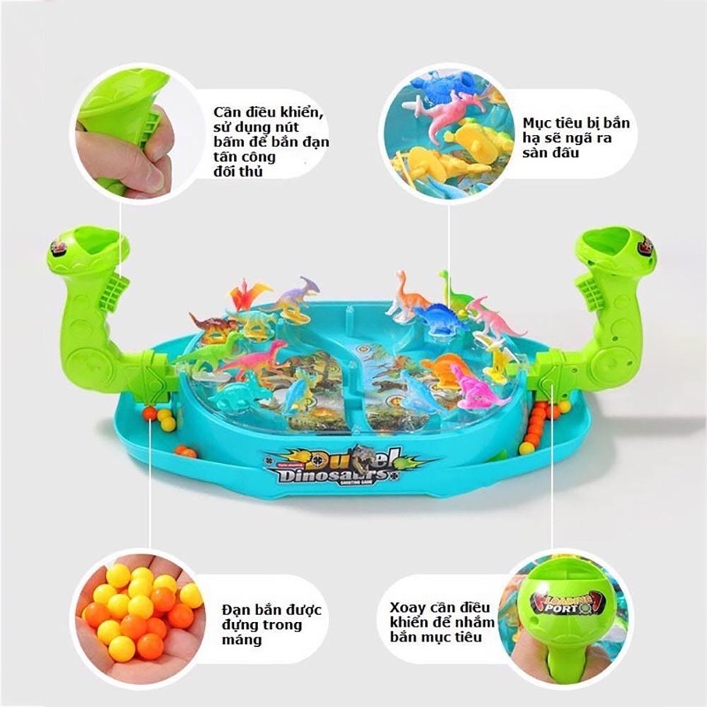 Khủng long đại chiến. Đồ chơi trẻ em khủng long đại chiến trò chơi giải trí, tương tác và tư duy chiến thuật cho bé