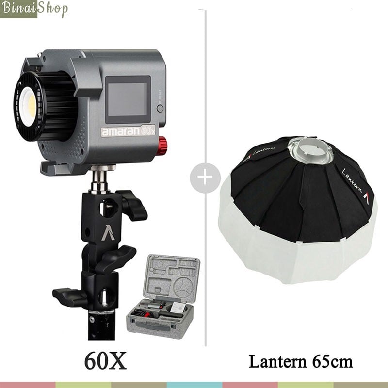 Aputure Amaran 60d / 60x - Đèn Led Siêu Sáng Cho Studio, Nhiệt Độ Màu 2700K-6500K, 65W - Hàng chính hãng