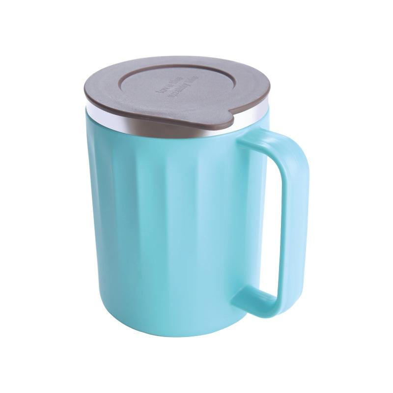 Đặc Biệt Tặng Cốc Inox 304 Văn Phòng Tay Cầm Cách Nhiệt Nước Lạnh Trà Sữa Làm Việc Cà Phê Có Nắp Đậy 400Ml