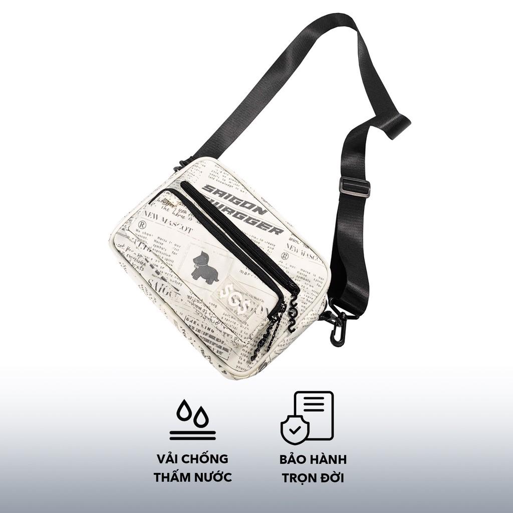 Túi Đeo Chéo Nam Nữ Ngang In Họa Tiết Báo SAIGON SWAGGER SGS Journal Cross Body Bag