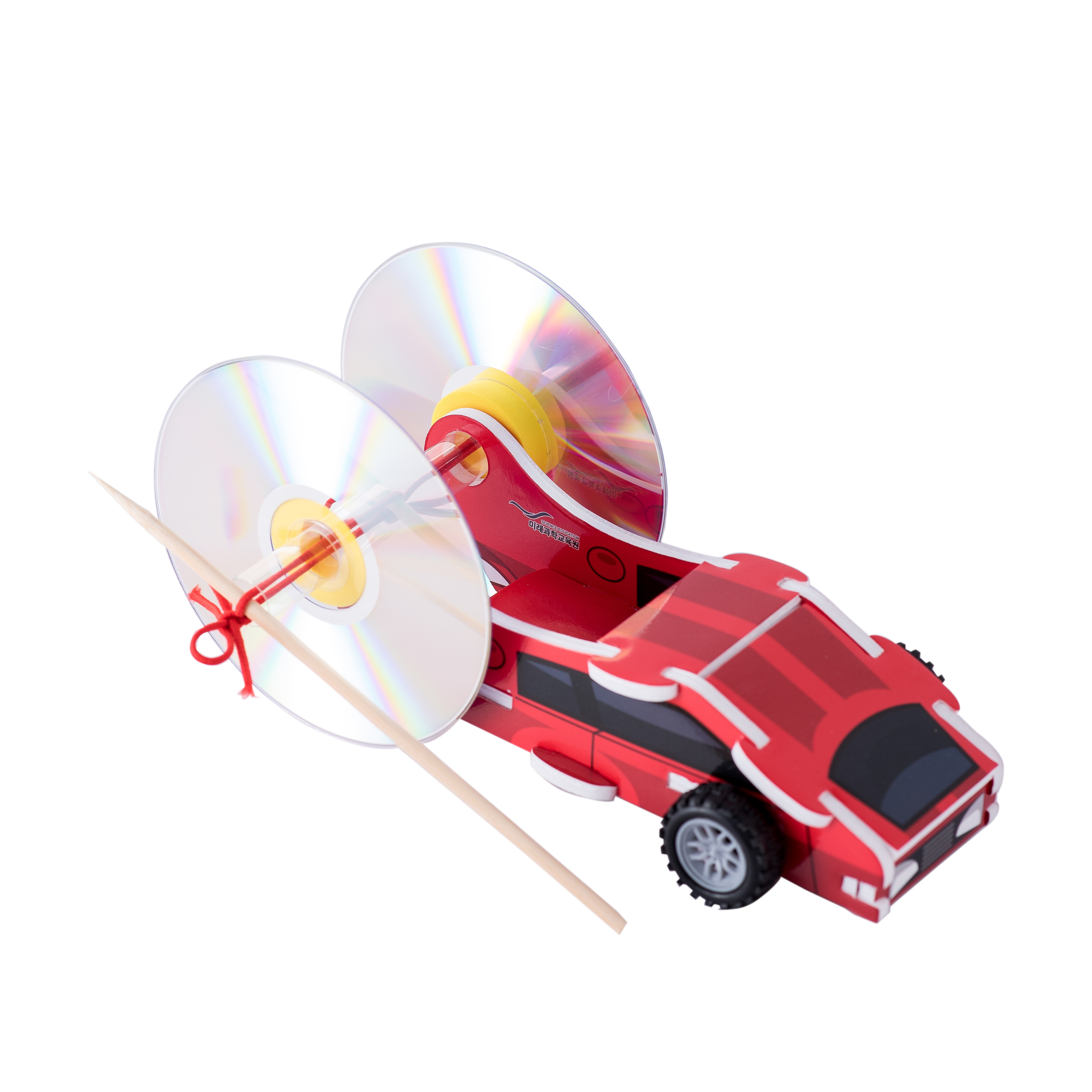 Đồ chơi khoa học STEAM XE ĐÀN HỒI (Rubber Band Elasticity Car) - Playing Science Hàn Quốc - Loại tự lắp ráp dành cho học sinh tiểu học phù hợp cả nam và nữ