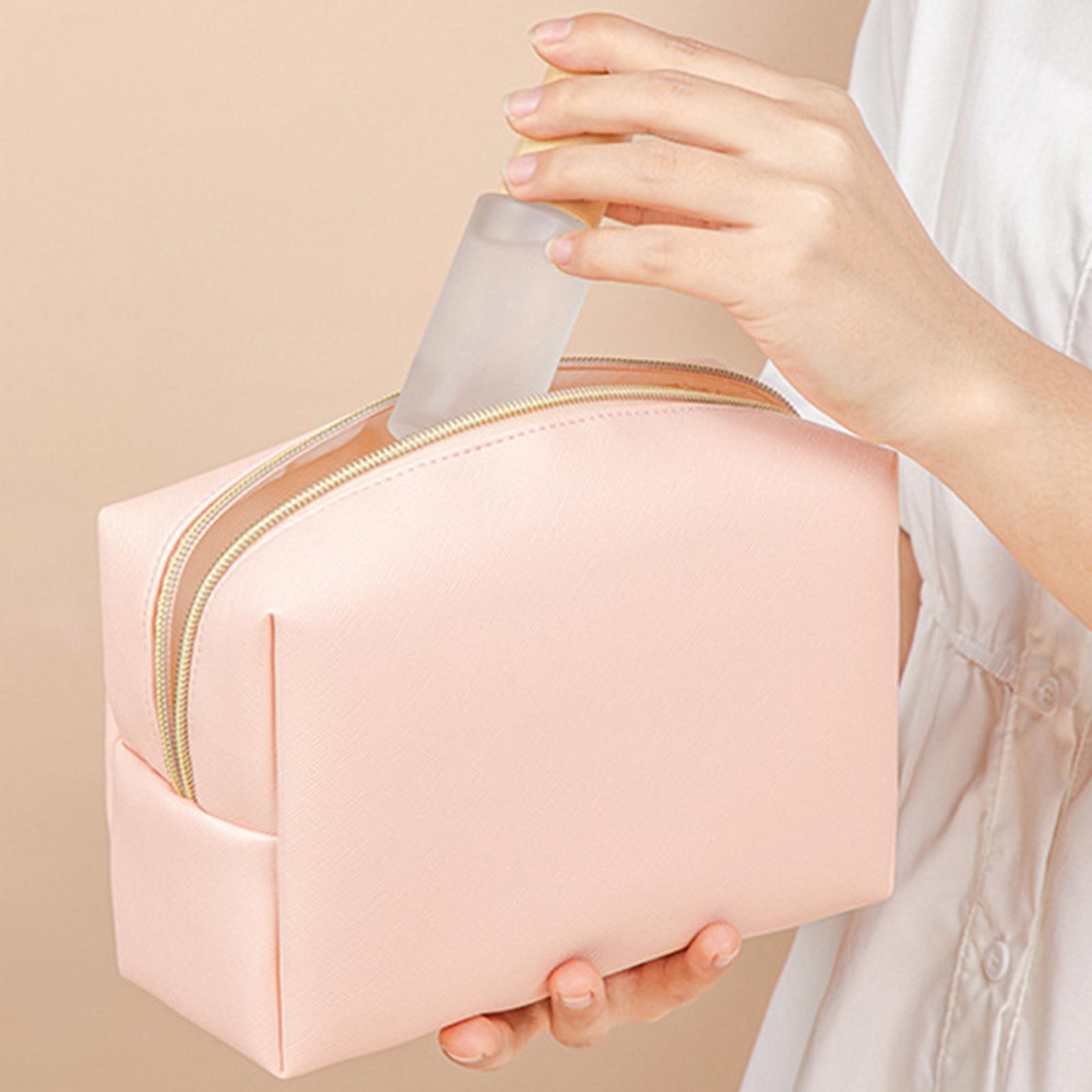 Makeup Bag PU Leather Washable Water Resistant  for