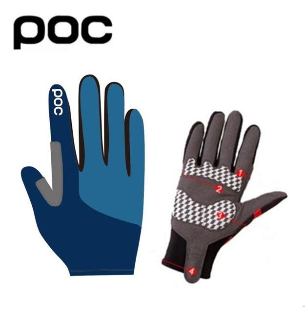 POC Găng Tay Phượt Full Ngón Tay Xe Đạp Cảm Ứng Màn Hình Chống Gió Thể Thao Người Phụ Nữ Găng Gel Miếng Lót Chống Sốc Găng Tay