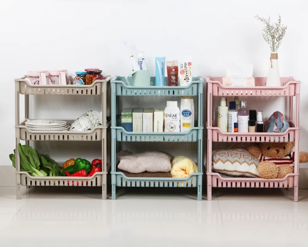 Kệ nhựa 3 tầng đa năng - Giao màu ngẫu nhiên